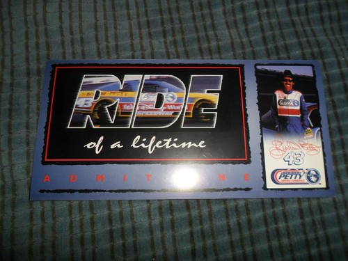 Rare RICHARD PETTY RIDE Of A LIFETIME Unused Ticket Collector Face $1377.99 - Picture 4 of 4