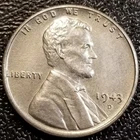 1943-D Lincoln Wheat Penny Cent Steel UNC