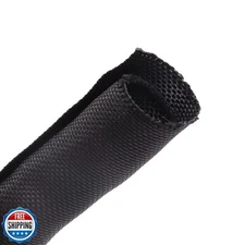 Sonoreboom Braided Wire Loom Mesh Woven Self-Wrapping Split Sleeving for Auto