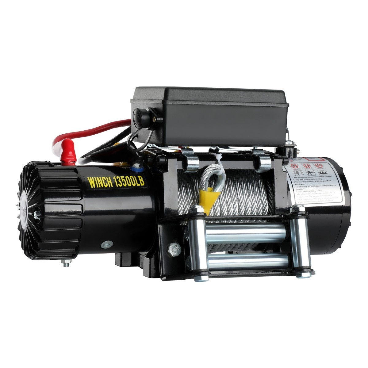 12V 4500lb/2041kg Car Electric Winch Fiber Rope With 2 Wireless Remote Controls - Image 26