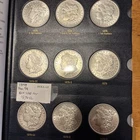 almost complete set morgan silver dollar Fine To BU. No 1895 Proof.