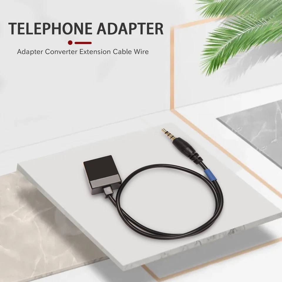 3.5mm Male Jack to RJ9 4P4C Female Adapter Converter Extension Cable Wire6088 - Image 3 of 4