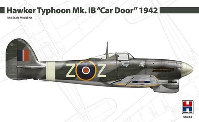 HAWKER TYPHOON MK.Ib WITH ''CAR DOOR'' (RAF MARKINGS) #48042 1/48 HOBBY 2000