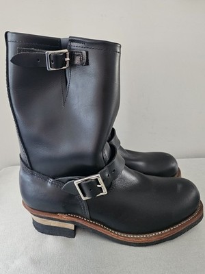 Red Wing Heritage #2966 Engineer Boot Black Klondike Leather Size 8D