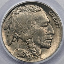 1916-D 5c Buffalo Nickel - PCGS MS 64 CAC