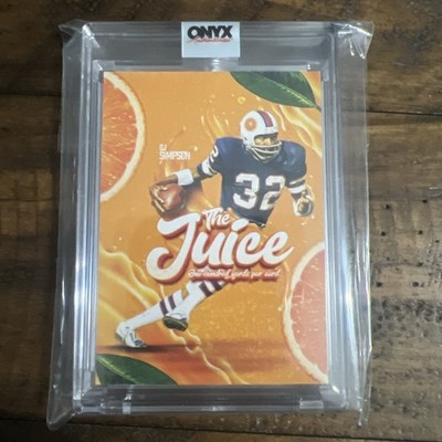 OJ Simpson 2022 Onyx Authenticated Encased 1/1 SPP THE JUICE ONE HUNDRED YARDS