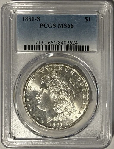 1881 S Morgan Silver Dollar $1 PCGS MS66 ‼️BLAST WHITE GEM & FULL OF LUSTER‼️