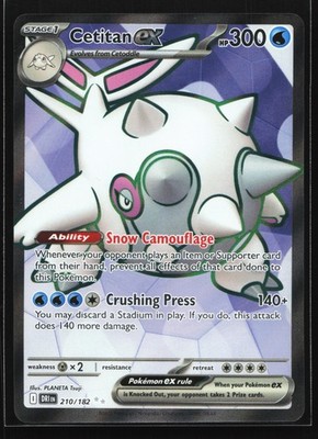 Cetitan ex 210/182 SV10: Destined Rivals Ultra Rare Pokemon Card | eBay