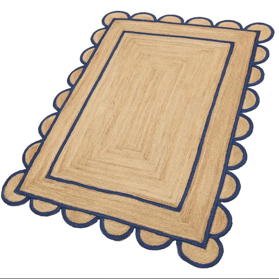 Handmade Braided Jute Rug 3x5 5x8 Natural Eco Friendly Carpet Rustic Room Decor - Image 4 of 4