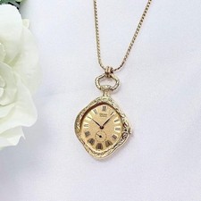 Vintage Pendant Necklace Watch Classic Retro