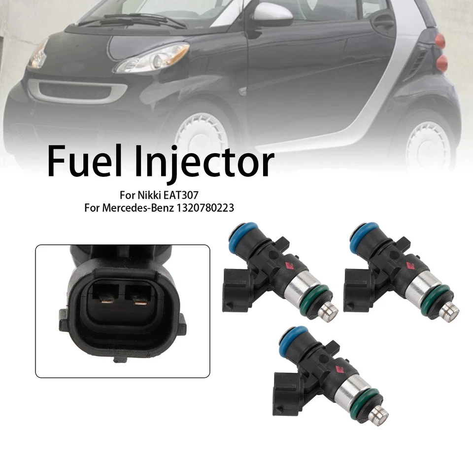 3 piezas inyectores de combustible 1465A129 aptos para Smart Fortwo 1,0 L 2008-2015 EAT307 NUEVO Foto 2 de 4