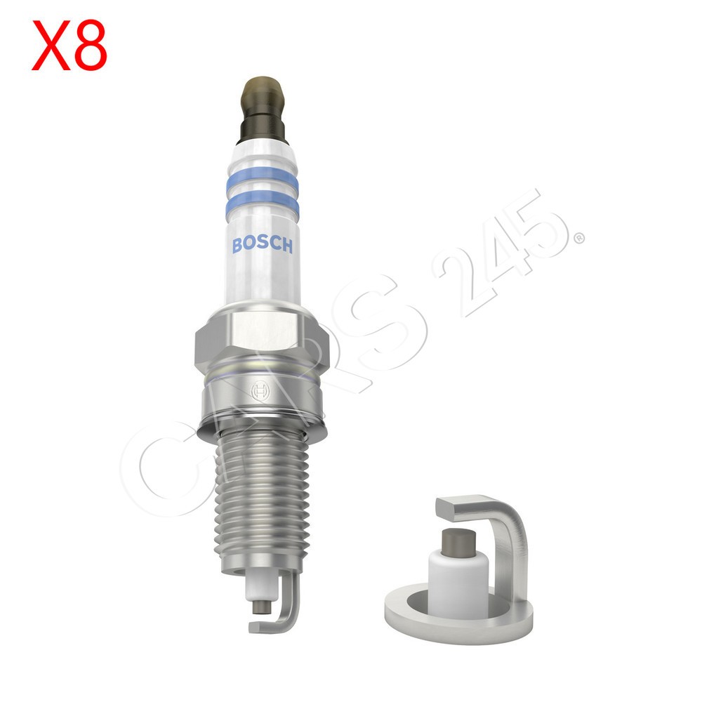 x8 pcs BOSCH Spark Plug For FIAT LANCIA ALFA ROMEO 500 C Doblo Cargo 0242135580