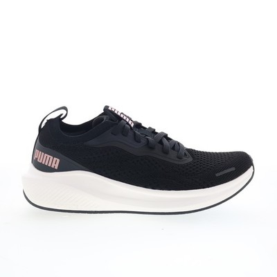 Puma Skyrocket Lite Engineered Womens Black Canvas Lifestyle Sneakers Shoes