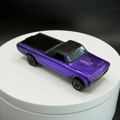 Vintage Hot Wheels Redline Fleetside HK Purple Painted Base - Good Condition