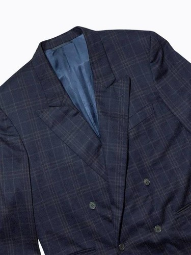 mens navy wool blazer 40 /L / 48