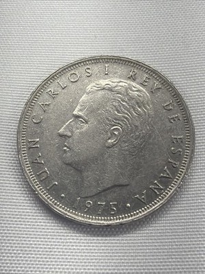 1975 Spain 25 PTAS  Coin world coins foreign coins
