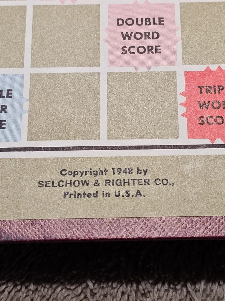 🔥 Scrabble Board Game Selchow Righter SelRight Complete USA Vintage 1948 - Image 2 of 4
