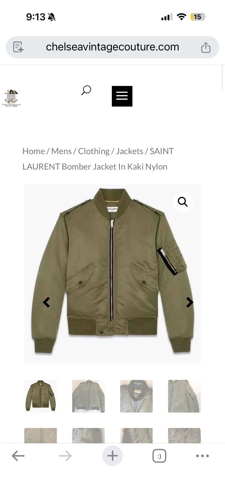 Saint Laurent — Rare! New SAINT LAURENT Women Bomber Jacket Size 38 Original $2590