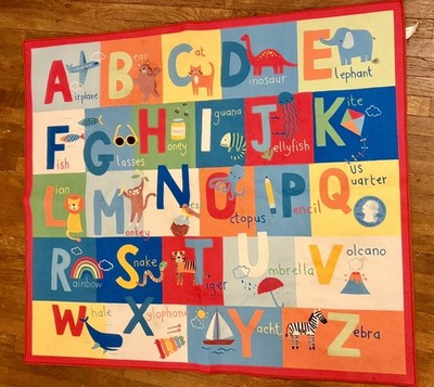 ABC s Blocks Classroom or Nursery rug 45 x 51 