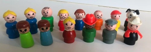 Vintage Fisher Price Little People Lot of 14 Figures