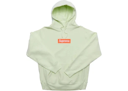 Taille L Sweat à capuche logo Supreme Box (FW17) Pale Lime Sweatshirt (FW17) P