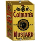 VINTAGE COLMAN'S MUSTARD PORCELAIN SIGN OIL GAS STATION RESTAURANT DINER KETCHUP