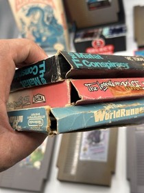 LOT of 6 Nintendo BOXED* NES Games WorldRunner Legend Of Kage Mafat Astynax Xeno