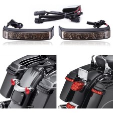 Black Housing Smoked Saddlebag Brake Turn Signal For Harley Street Glide 14-23 Black Housing Smoked Saddlebag Brake Turn Signal For Harley Street Glide 14-23