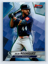 Julio Rodriguez 2025 Bowman's Best Blue Refractor /150 Seattle Mariners #49