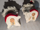 Vtg MCM Salt & Pepper Shakers Old Flame Candle Co 1950s Japan Ceramic w/cork H3 — photo 5
