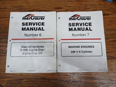 1994 Mercruiser Marine Engine Service Repair Manual #6&7 GM-ALPHA-MR-STERNDRIVE