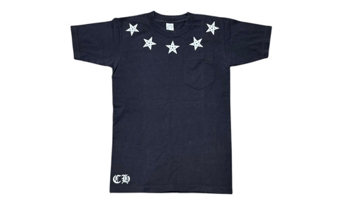 Chrome Hearts, Chrome Hearts Stars Vintage Black T-Shirt (PreOwned)