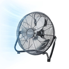 Comfort Zone 12 In. Floor Or Desk Fan All Metal 3 Speeds Tilt Free Shipping Us