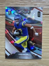 2024 Wild Card American Metallix Puka Nacua (RC) Red White Blue Crystal 2/2
