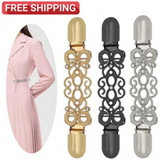 3pc Cardigan Sweater Shawl Clip for Women Fastener Cloak Clasp Buckle Pin Brooch