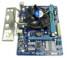 Scheda madre Gigabyte GA-H61M-S1 Rev:2.1 DDR3 mATX Core i3-2120/mascherina slot/radiatore