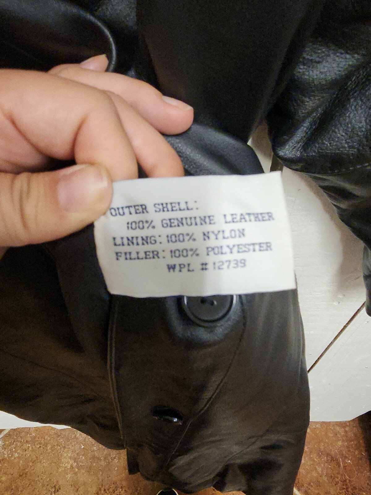 Fitz Wright Leather Jacket Long Sleeves Front But… - image 4