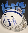 DWIGHT FREENEY Signed Autographed  Full Size Helmet Indianapolis Colts JSA INSC