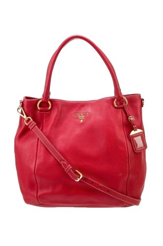 PRADA 00s Archive 2way Mini Satchel Bag In Leather Red
