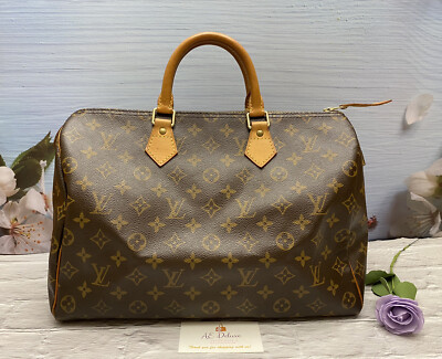 🌸 Louis Vuitton Speedy 35 Monogram Doctor Style Handbag (AA2008