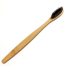 Eco-Friendly Natural Bamboo Toothbrush - BPA Free, Black Nylon Bristles