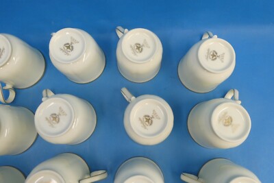 Set of Vintage White Gold Rim Noritake Bone China Japan 9726 Troy