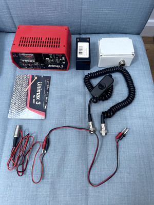 Canon Scoopic externes 12V Netzteil, 2x Akkus