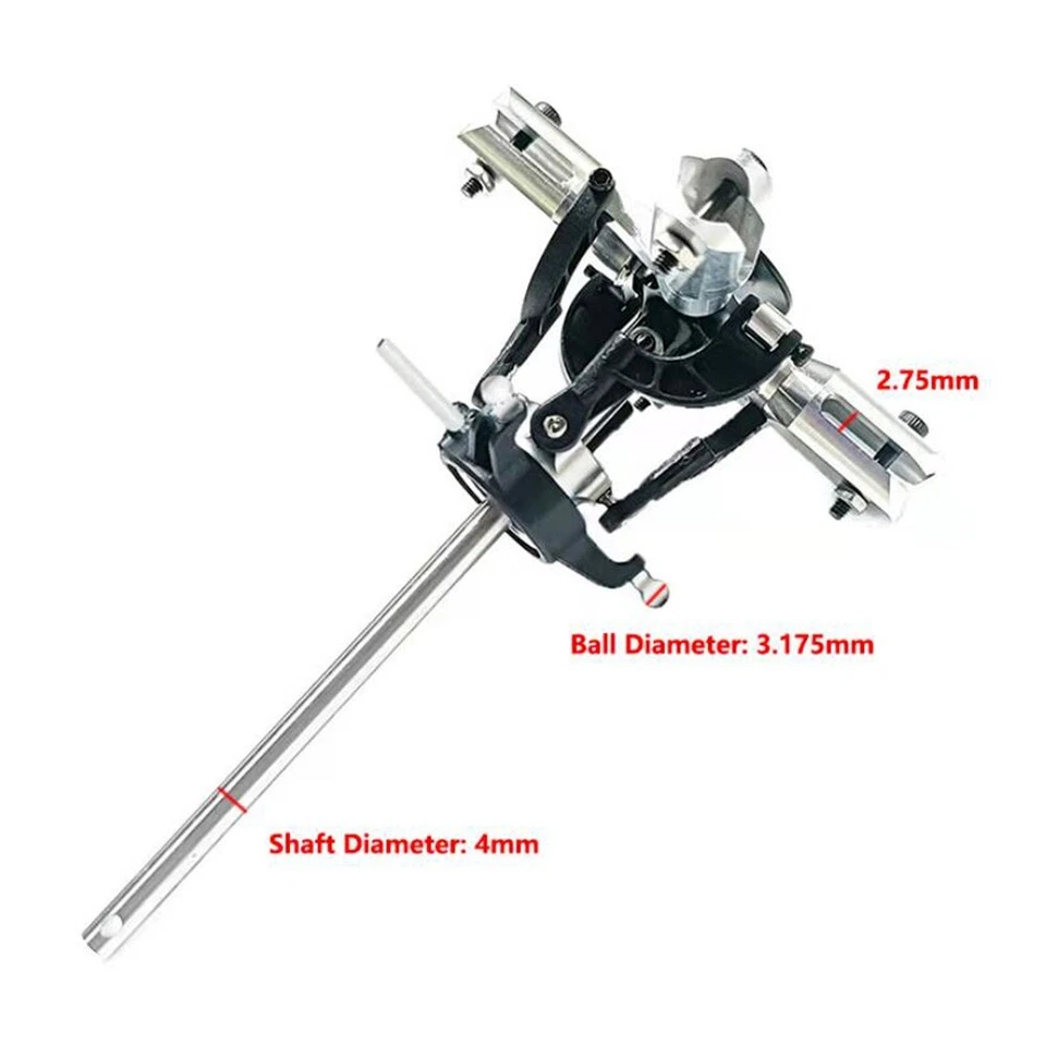 YXZNRC F09-H F09-S F11 RC Helicopter Metal 4 Blades Main Rotor Head Assembled - Image 2 of 4