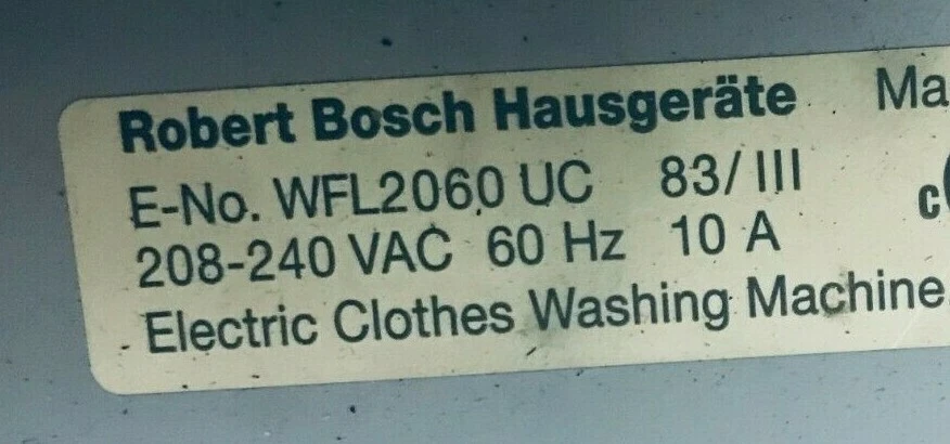 Bosch Lavadora Modelo WFL2060UC Puerta Bota Sello Gasget 5500000163 Foto 3 de 3