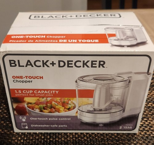 NEW & SEALED White BLACK+DECKER One-Touch Chopper 1.5Cup Capacity Food Processor - Picture 5 of 5