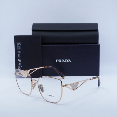 PRADA PRA54VD SVF1O1 Rose Gold 55mm Eyeglasses New Authentic
