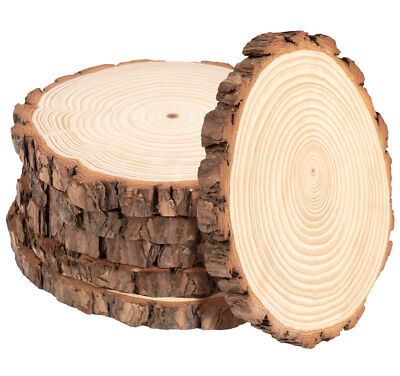 Holzscheiben 15-32cm Baumscheiben Ohne Loch Rund groß Bastelholz Astscheiben DE