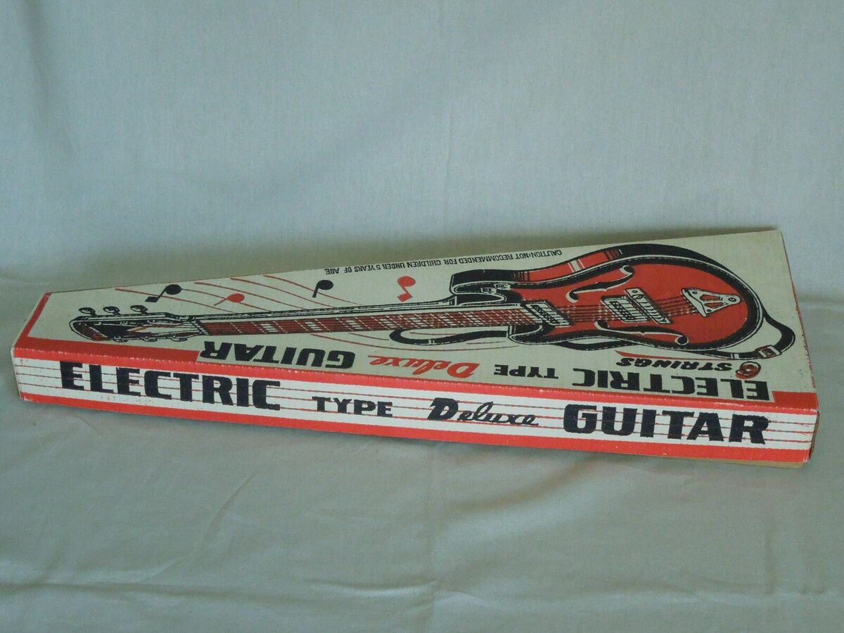Rare! 1960s Vintage Nomura Toy TN Tin Electric Guitar Gibson Rare! 1960s Vintage Nomura Toy TN Tin Electric Guitar Gibson