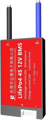 Sistema de gestión de batería LiFePO4 BMS PCB 4S 12V 20A Daly equilibrado impermeable Reino Unido - Imagen 4 de 13